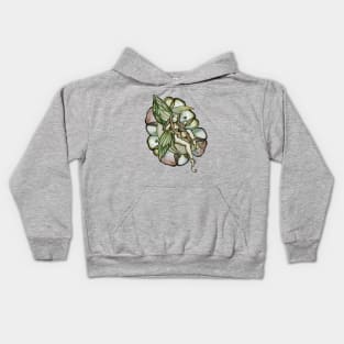 Green Moon Fairy Kids Hoodie